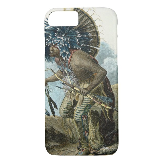 Medicine man of the Mandan tribe in the costume of Case-Mate iPhone Case (Back)