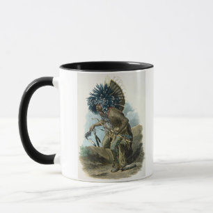 Medicine man of the Mandan tribe in the costume of Mug