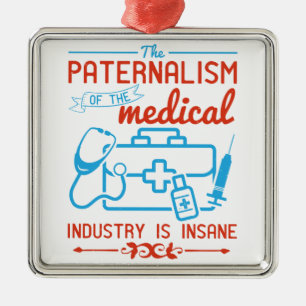 Medicine Paternalism Of Medical Industry Metal Tree Decoration