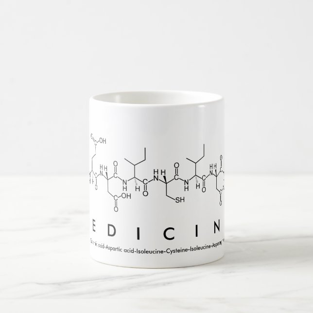 Medicine peptide word mug (Center)