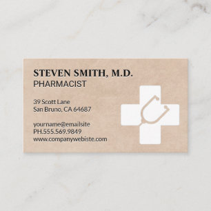 Medicine   Pharmacist   Hospital Business Card