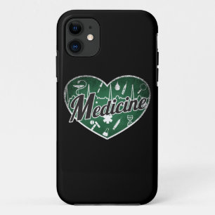 Medicine Retro Heart Blackboard Love iPhone 11 Case