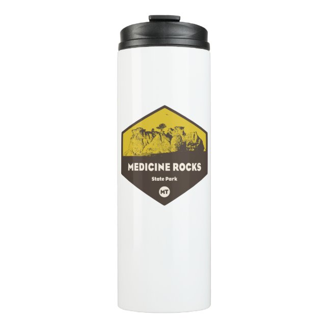 Medicine Rocks State Park Montana Thermal Tumbler (Front)