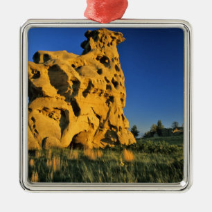 Medicine Rocks State Park near Ekalaka Montana Metal Tree Decoration