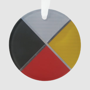 Medicine Wheel Acrylic Circle Ornament