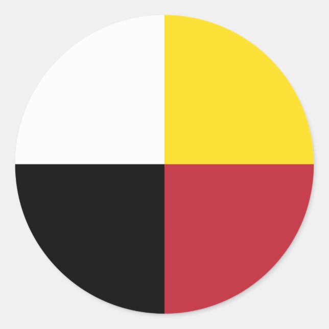 Medicine Wheel Classic Round Sticker (Front)