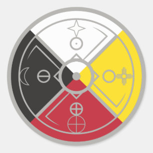Medicine Wheel Classic Round Sticker
