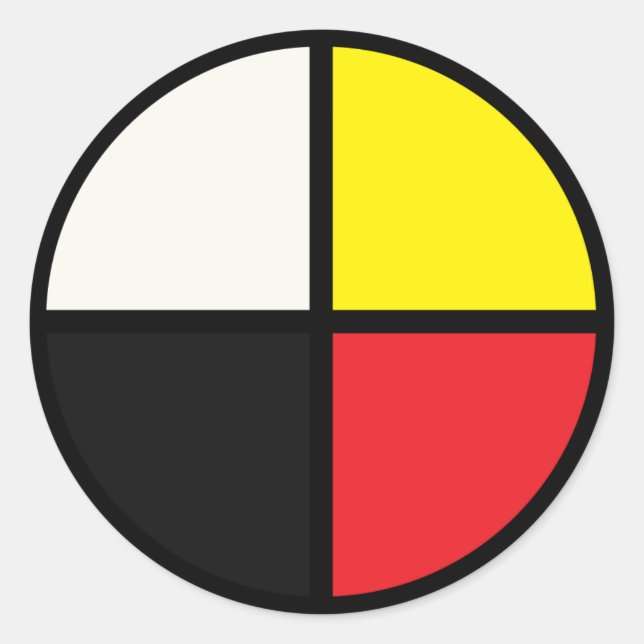 Medicine Wheel Classic Round Sticker (Front)