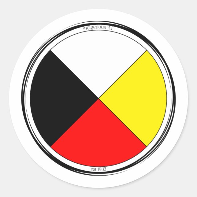 Medicine Wheel Classic Round Sticker (Front)