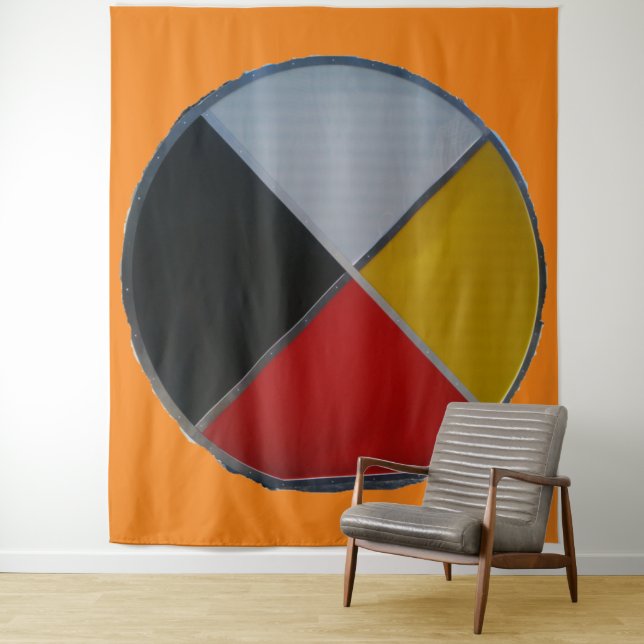 Medicine Wheel Extra Large Tapestry (In Situ)