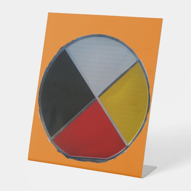 Medicine Wheel Pedestal Sign (Front)
