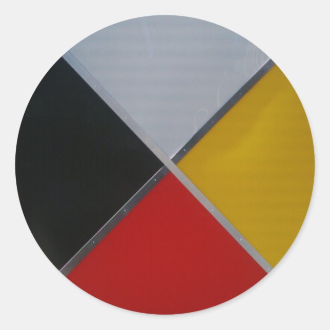 Medicine Wheel Round Sticker (Front)