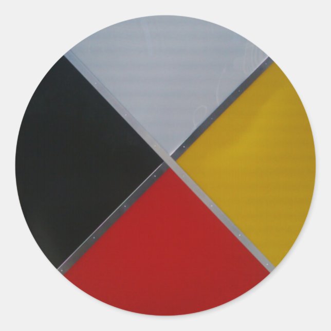 Medicine Wheel Round Sticker (Front)