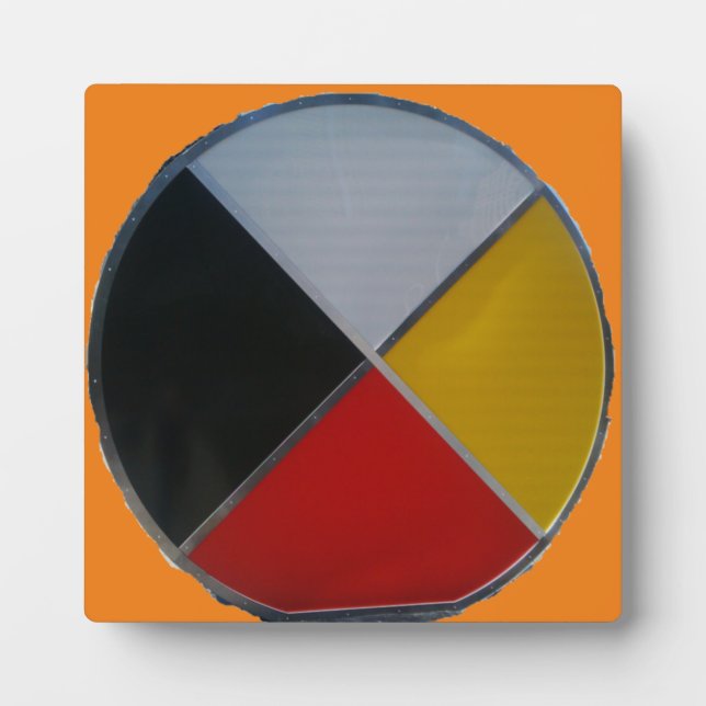 Medicine Wheel Tabletop Plaque with Easel (Front)