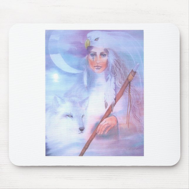 medicine woman mouse mat (Front)