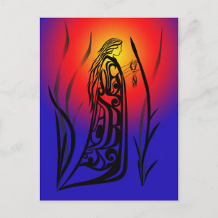 Medicine Woman Sunrise Prayers Postcard