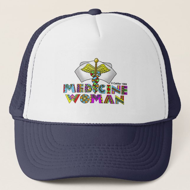 Medicine woman  trucker hat (Front)