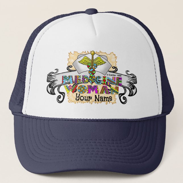 Medicine woman  trucker hat (Front)