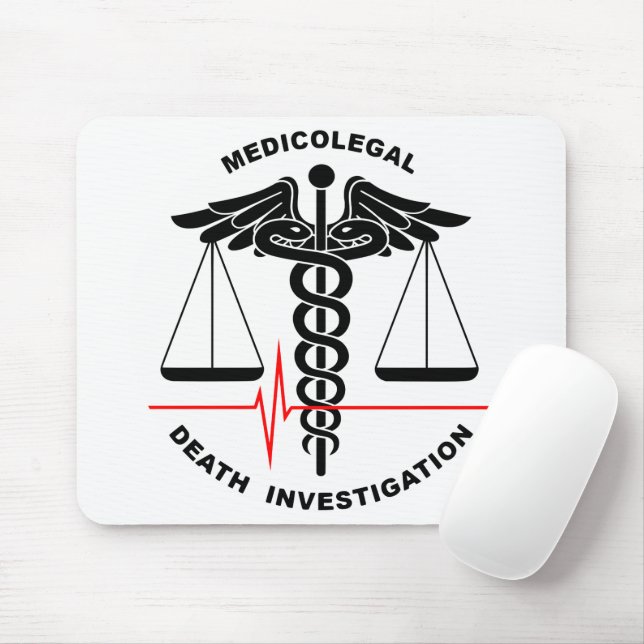 Medicolegal Death Investigation Mouse Mat (With Mouse)