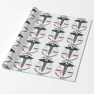 Medicolegal Death Investigation Wrapping Paper