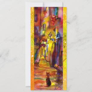 MEDIEVAL  ALLEY BY NIGHT IN FLORENCE,red yellow