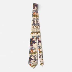MEDIEVAL BESTIARY WAR Snail vs Knight ,Dragon.Lion Tie