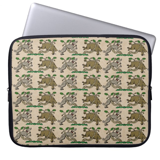 Medieval Boar Hunt Laptop Sleeve (Front)