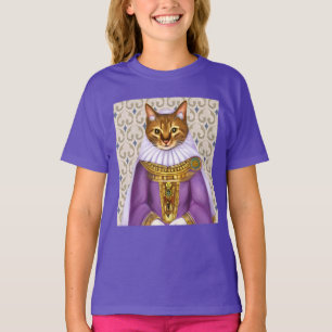 Medieval Cat Maiden Kid's Tee   
