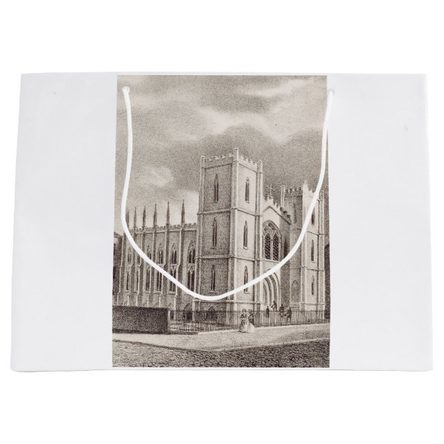 Medieval Christian Church Large Gift Bag (Front)
