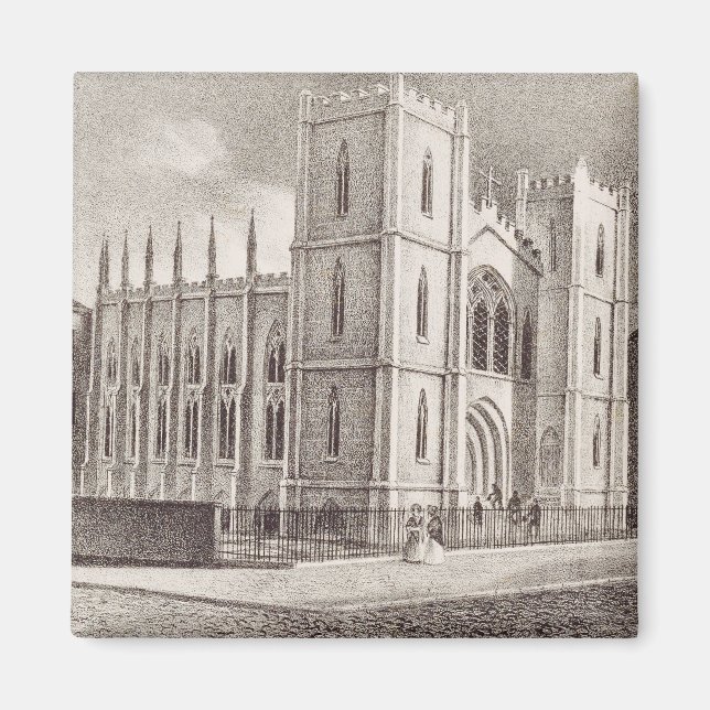 Medieval Christian Church Magnet (Front)