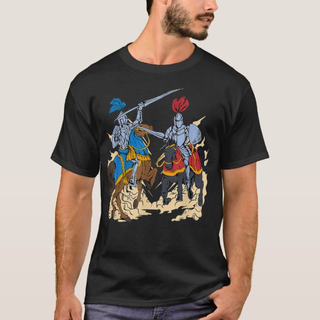 Medieval competition on horses  jousting1  T-Shirt (Front)