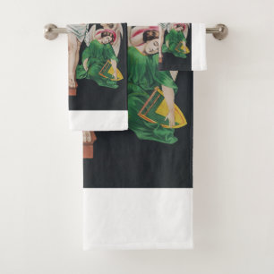 Medieval Crucifixion of Jesus Christ Bath Towel Set