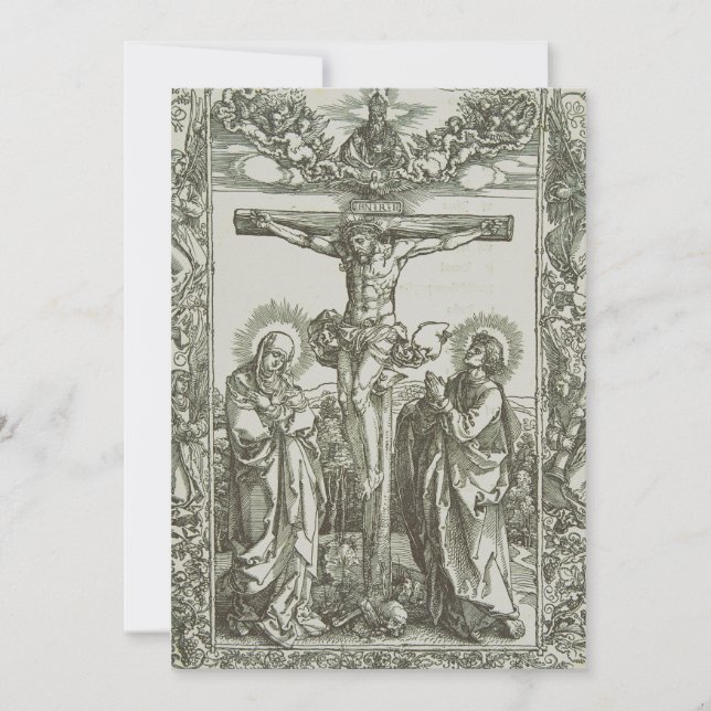 Medieval Crucifixion of Jesus Christ Invitation (Front)