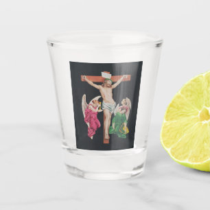 Medieval Crucifixion of Jesus Christ Shot Glass
