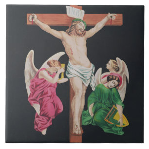 Medieval Crucifixion of Jesus Christ Tile