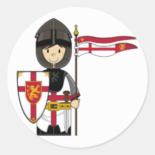Medieval Crusader Knight Sticker