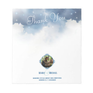 Medieval Dragon Wedding Thank You Letter Notepad