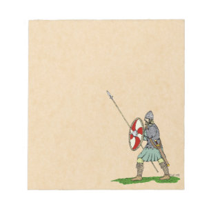 Medieval English/Saxon Warrior Notepad
