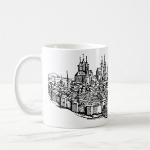 Medieval Erfurt Premium Chronicle of Thuringia Art Coffee Mug