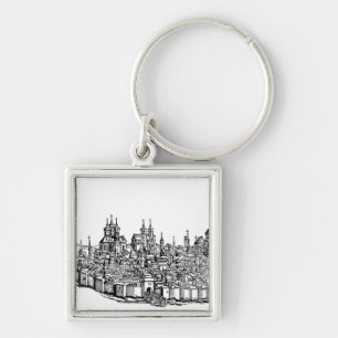 Medieval Erfurt Premium Chronicle of Thuringia Art Key Ring