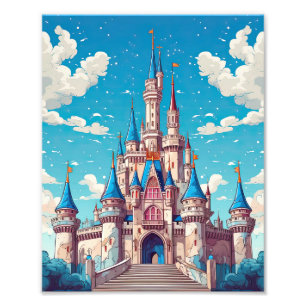 Medieval Fairytale Fantasy Castle Kids Fun  Photo Print