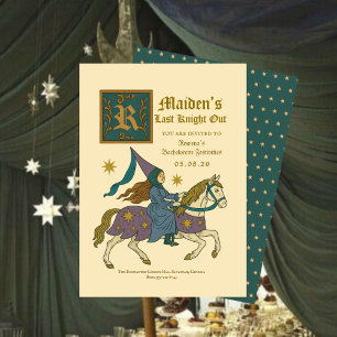 Medieval Fantasy “Last Knight Out Bachelorette Invitation