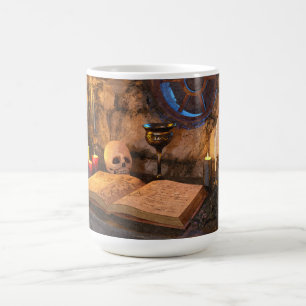 Medieval Fantasy Wizard's Study Coffee Mug