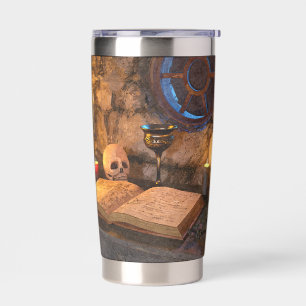 Medieval Fantasy Wizard's Study Insulated Tumbler