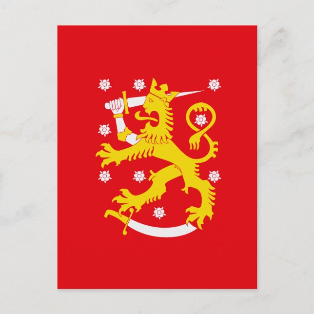 Medieval Flag of Finland Postcard (Front)