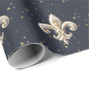 Medieval Fleur-de-Lis Wrapping Paper
