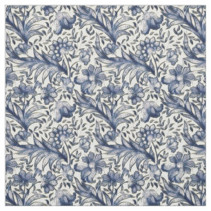 Medieval Floral in Gray Seamless Fabric