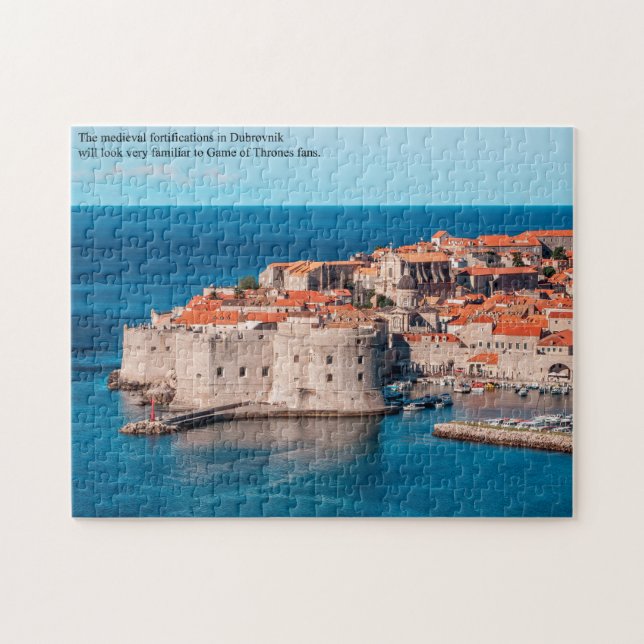 Medieval Fort at Dubrovnik Croatia Jigsaw Puzzle (Horizontal)