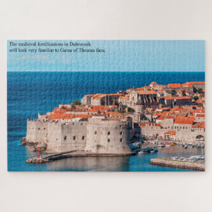 Medieval Fort at Dubrovnik Croatia Large Jigsaw Puzzle