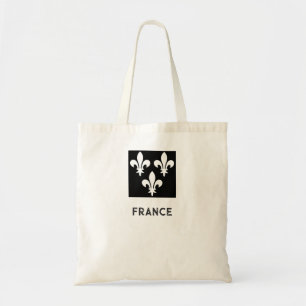 Medieval France Heraldic Print Monochromatic Art Tote Bag